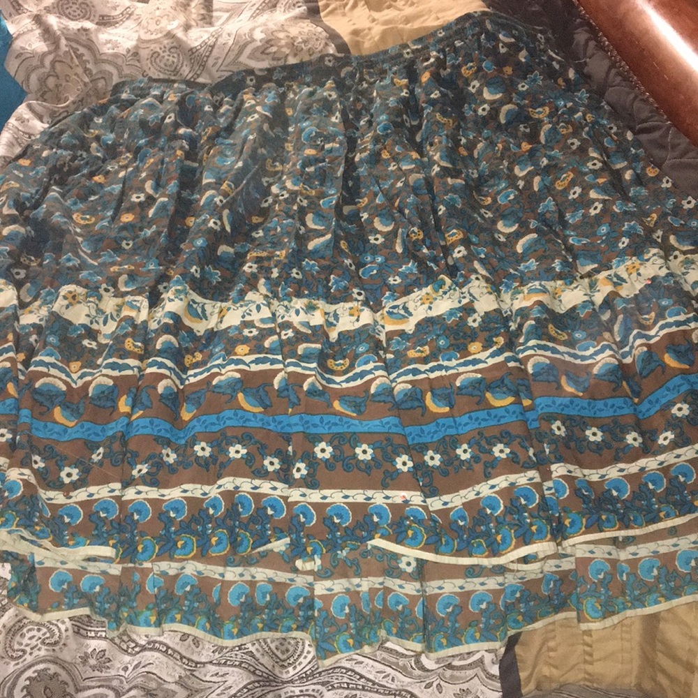 Floral Print Maxi Skirt